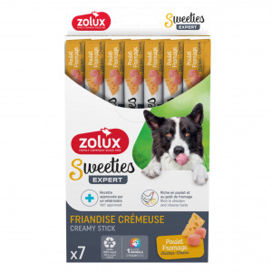 ZOLUX Sweeties with chicken and cheese - pamlsek pro psa - 7x14g