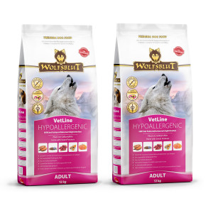 WOLFSBLUT VetLine Hypoallergenic Horse - suché krmivo pro psy - 2x12kg