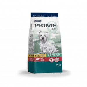 PUPIL Prime Mini Rich in beef with liver - suché krmivo pro psy - 1,4kg