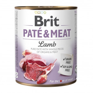 BRIT Paté & Meat Lamb - vlhké krmivo pro psy - 800g