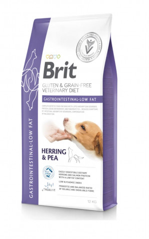 BRIT Grain Free Vet Diets Dog Gastrointestinal Low Fat - suché krmivo pro psy - 12 kg