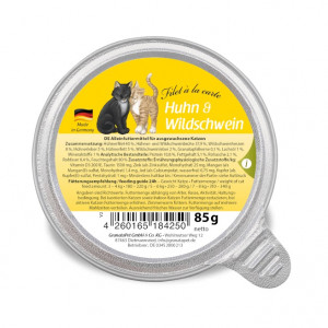 GRANATAPET Filet á la carte Chicken with wild boar - mokré krmivo pro kočky - 85g