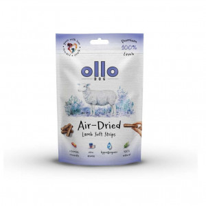 OLLO Air-Dried Lamb strips - pamlsek pro psa - 80g