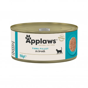 APPLAWS Tuna fillet in broth - mokré krmivo pro kočky - 156g