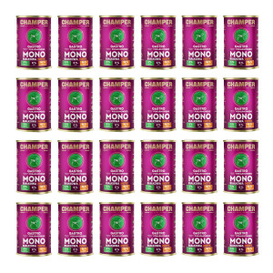CHAMPER Gastro Mono krůtí – mokré krmivo pro psa – 24×400 g