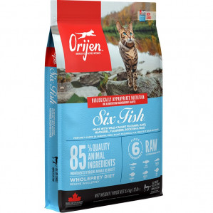ORIJEN Six Fish Cat - suché krmivo pro kočky - 5,4kg