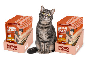 ANIMAL ISLAND Mono Jehněčí - mokré krmivo pro kočky - 20x100g