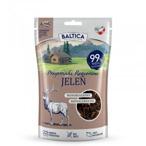 BALTICA Przysmaki regionów Monoprotein Deer - pamlsek pro psa - 80g
