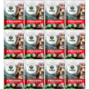 TURNA s hovězím – mokré krmivo pro psy – 12x100g