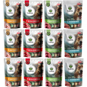 TURNA MIX příchutí – mokré krmivo pro psy – 12x500g