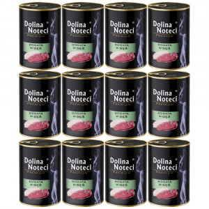 DOLINA NOTECI Premium Bohatá na husu – mokré krmivo pro kočky – 12×400 g