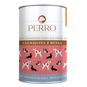 PERRO Jehněčí s dýní - mokré krmivo pro psy - 400g