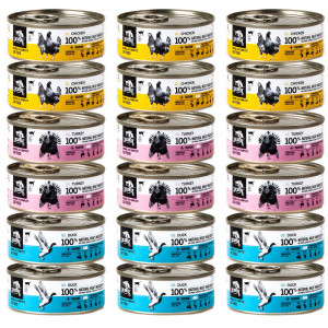 3Coty pro dospělé MIX 3 příchutí – mokré krmivo pro kočky – 18x80g