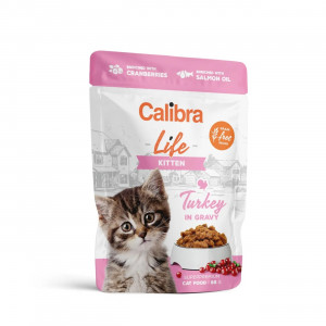 CALIBRA Cat Life Kitten Turkey in gravy - mokré krmivo pro kočky - 85g