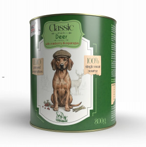 SYTA MICHA Classic Mono Deer with cranberries - mokré krmivo pro psy - 800g