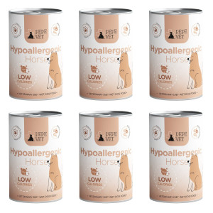 PAKA ZWIERZAKA Pepe Vet Hypoallergenic Mono Horse - vlhké krmivo pro psy - 6x400g