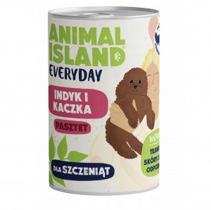 ANIMAL ISLAND Everyday Puppy Turkey and duck - vlhké krmivo pro psy - 400g