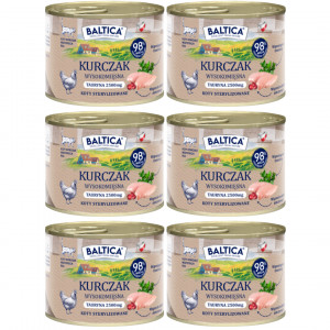 BALTICA Chuť regionů Mono Kuře - mokré krmivo pro kočky - 6x185g