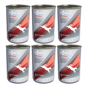 TROVET Renal & Oxalate RID s kuřecím masem – mokré krmivo pro psy – 6×400 g