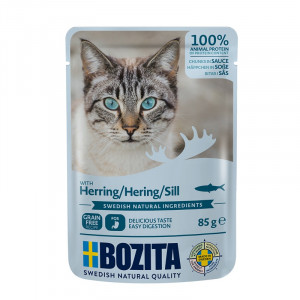 BOZITA Herring Chunks in sauce - mokré krmivo pro kočky - 85g