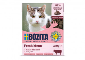 BOZITA Fresh Menu Beef in sauce - mokré krmivo pro kočky - 370g