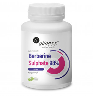 ALINESS Berberine Sulphate 98%, 400 mg – doplněk stravy – 60 kapslí