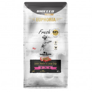EUPHORIA Fresh Junior Medium & Large dogs Turkey with rabbit - suché krmivo pro psy - 12kg