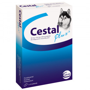 CEVA Cestal Plus - tablety na odčervení pro psy - 8 ks