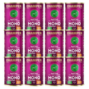 CHAMPER Gastro Mono krůtí – mokré krmivo pro psa – 12×400 g