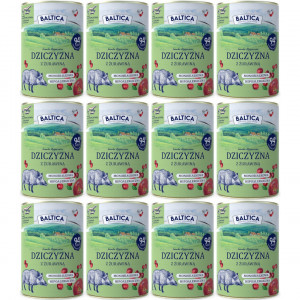 BALTICA Chutě regionů Mono Zvěřina s brusinkami - mokré krmivo pro psy - 12x400g