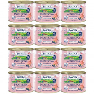 BALTICA Chuť regionů Mono Jehněčí - mokré krmivo pro kočku - 12x185g