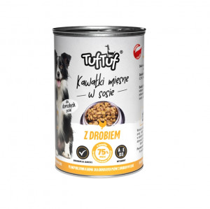 TUF TUF Chunks in gravy with poultry - vlhké krmivo pro psy - 415g