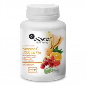 ALINESS Vitamin C 1000 mg Plus – doplněk stravy – 100 kapslí