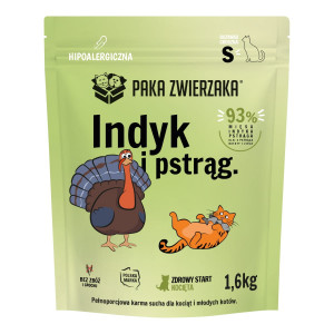 PAKA ZWIERZAKA Turkey with trout Kitten S - suché krmivo pro kočky - 1,6kg