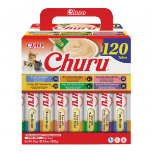 INABA Churu Tuna and chicken mix - pamlsek pro kočky - 120x14g