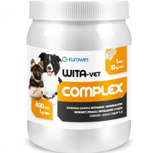 EUROWET Wita-Vet Complex - doplňky stravy pro psy - 400 tablet