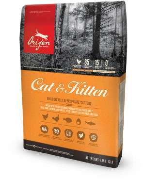 Orijen Cat & Kitten suché krmivo pro kočky Kotě Kuřecí maso, Na ryby, Turecko 340 g