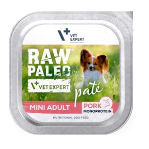 RAW PALEO Pâte Mini Adult Pork - vlhké krmivo pro psy - 150g