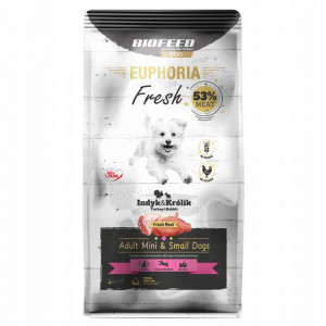 EUPHORIA Fresh Adult Turkey with rabbit XS/S - suché krmivo pro psy - 500g