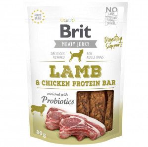 Brit Jerky Lamb and chicken Protein Bar - pamlsek pro psy - 80 g