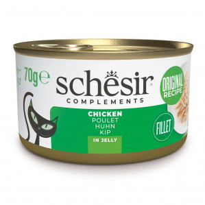 SCHESIR Chicken in jelly - mokré krmivo pro kočky - 70g