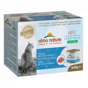 ALMO NATURE Light Meal Natural HFC Tuna - mokré krmivo pro kočky - 4x50g