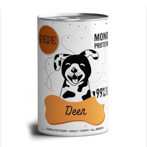 PAKA ZWIERZAKA PEPE Jelen mono - mokré krmivo pro psy - 400g