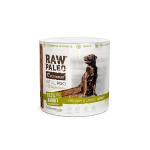 VETEXPERT Raw Paleo Vital Pro Digestion Rabbit Medium Large Mono - pamlsek pro psa - 100g