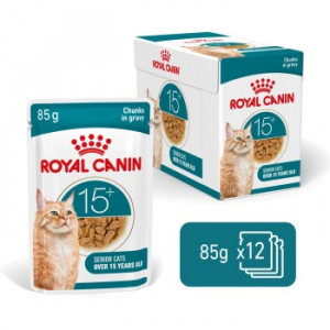 ROYAL CANIN Ageing 15+ Chunks in gravy - mokré krmivo pro kočky - 12x85g