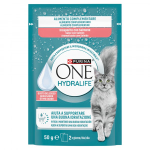 PURINA One Hydralife Salmon - pamlsek pro kočky - 50g