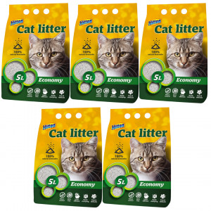 HILTON Economy – bentonitové stelivo pro kočky – 5x5l