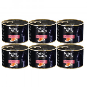 DOLINA NOTECI Premium bohaté na lososa - mokré krmivo pro kočky - 6x185g