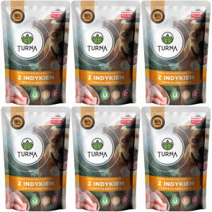 TURNA s krůtou – mokré krmivo pro psy – 6x500g