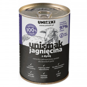 UNISZKI Unismak Jehněčí s dýní - mokré krmivo pro psy - 410 g